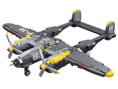 Klocki techniczne samolot bojowy myśliwiec P-38 937 ele ZA4623 Klocki techniczne samolot bojowy myśliwiec P-38 937 ele ZA4623