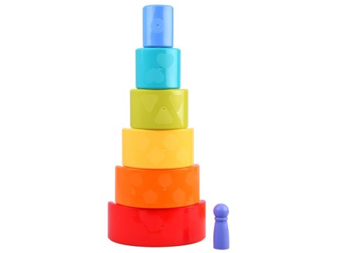 Tęczowy kameleon układanka montessori 18m+ ZA4532 Tęczowy kameleon układanka montessori 18m+ ZA4532