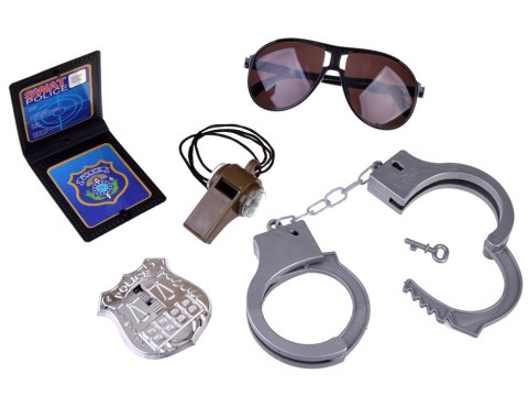 Zestaw dla Policji zabawa w Policjanta pistolet kajdanki ZA4826 Zestaw dla Policji zabawa w Policjanta pistolet kajdanki ZA4826
