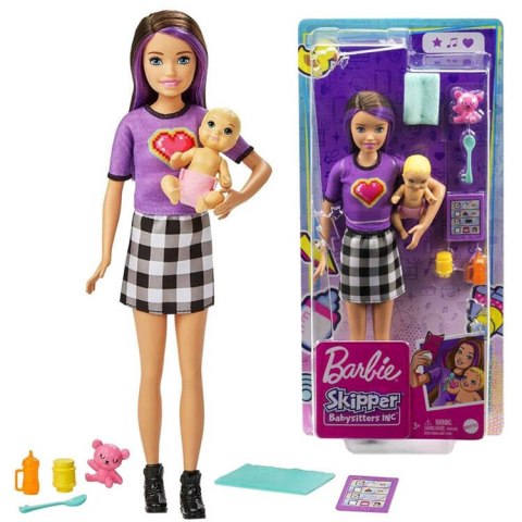 Lalka Barbie Skipper opiekunka + niemowlak akcesoria GRP11 ZA5084 Lalka Barbie Skipper opiekunka + niemowlak akcesoria GRP11 ZA5084