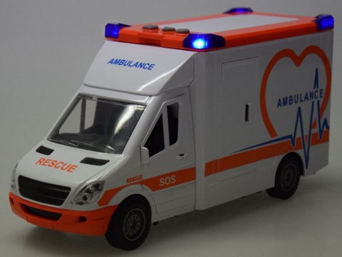 Karetka Pogotowie ratunkowe Otwierany Ambulans Dźwięk + światło ZA5217 Karetka Pogotowie ratunkowe Otwierany Ambulans Dźwięk + światło ZA5217