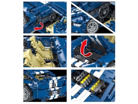 Klocki techniczne 1428-elementów Auto wyścigowe GT RACING ZA5308 Klocki techniczne 1428-elementów Auto wyścigowe GT RACING ZA5308