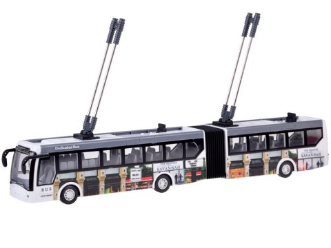 Trolejbus zdalnie sterowany na pilota 36 cm autobus miejscki RC0673 Trolejbus zdalnie sterowany na pilota 36 cm autobus miejscki RC0673