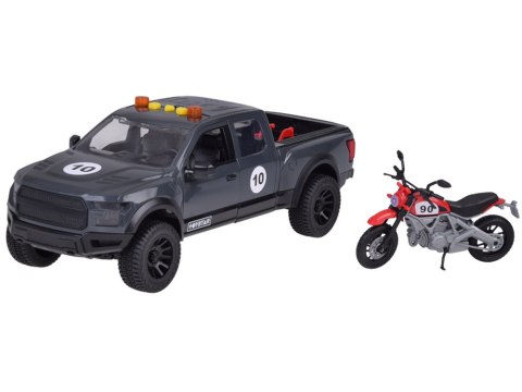 Zestaw Auto Pickup i motocykl Dźwięk Światło + otwierane drzwi ZA5233 Zestaw Auto Pickup i motocykl Dźwięk Światło + otwierane drzwi ZA5233