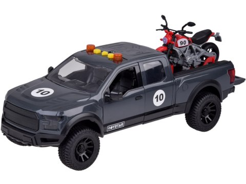 Zestaw Auto Pickup i motocykl Dźwięk Światło + otwierane drzwi ZA5233 Zestaw Auto Pickup i motocykl Dźwięk Światło + otwierane drzwi ZA5233