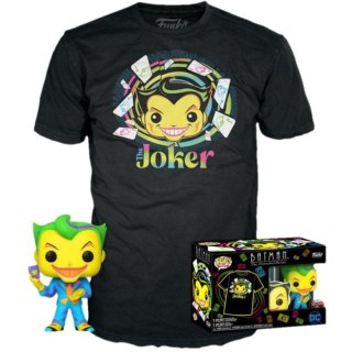 Funko POP! Batman The Joker Glow 370 figurka+T-shirt L
