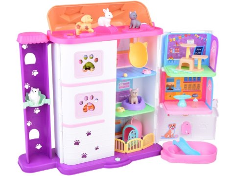 Domek rozkładany dla zwierząt Pet house zestaw z figurkami akces ZA5420 Domek rozkładany dla zwierząt Pet house zestaw z figurkami akces ZA5420