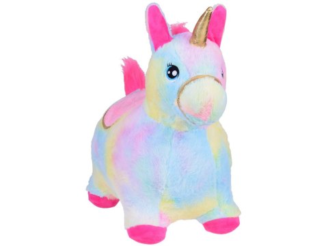Pompowany konik kucyk skoczek tęczowy jednorożec pluszowy + pompka ZA5444 Pompowany konik kucyk skoczek tęczowy jednorożec pluszowy + pompka ZA5444