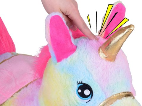 Pompowany konik kucyk skoczek tęczowy jednorożec pluszowy + pompka ZA5444 Pompowany konik kucyk skoczek tęczowy jednorożec pluszowy + pompka ZA5444