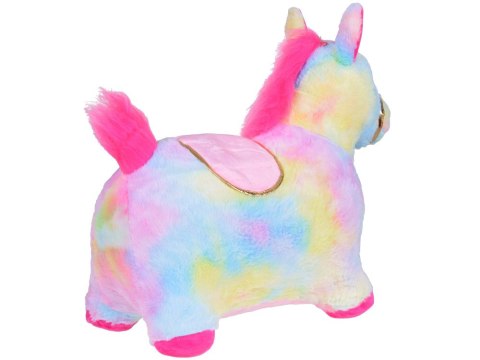 Pompowany konik kucyk skoczek tęczowy jednorożec pluszowy + pompka ZA5444 Pompowany konik kucyk skoczek tęczowy jednorożec pluszowy + pompka ZA5444