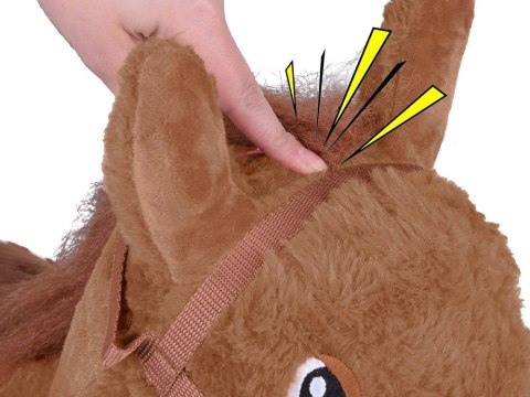 Pompowany konik skoczek pluszowy do skakania dla dziecka pompka ZA5443 CB Pompowany konik skoczek pluszowy do skakania dla dziecka pompka ZA5443 CB