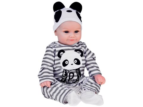 Urocza miękka Lalka Chłopiec 45cm jak żywa ubrana kombinezon Panda ZA5358 Urocza miękka Lalka Chłopiec 45cm jak żywa ubrana kombinezon Panda ZA5358