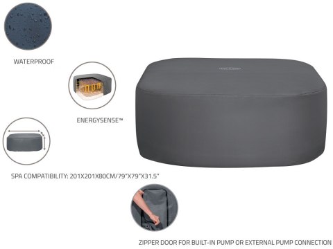 Bestway Pokrywa termiczna pokrowiec ENERGYSENSE do Lay-Z-Spa 201 cm 60332 Bestway Pokrywa termiczna pokrowiec ENERGYSENSE do Lay-Z-Spa 201 cm 60332