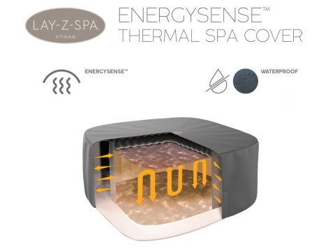 Bestway Pokrywa termiczna pokrowiec ENERGYSENSE do Lay-Z-Spa 201 cm 60332 Bestway Pokrywa termiczna pokrowiec ENERGYSENSE do Lay-Z-Spa 201 cm 60332