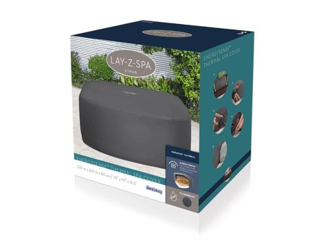 Bestway Pokrywa termiczna pokrowiec ENERGYSENSE do Lay-Z-Spa 201 cm 60332 Bestway Pokrywa termiczna pokrowiec ENERGYSENSE do Lay-Z-Spa 201 cm 60332