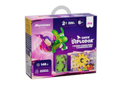 Marioinex Smok Diplodok i Scena Mini wafle klocki 148el + figurka ZA5502 Marioinex Smok Diplodok i Scena Mini wafle klocki 148el + figurka ZA5502
