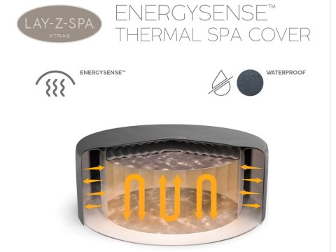 Bestway ENEGYSENSE Pokrywa termiczna pokrowiec do Lay-Z-Spa 180x66cm 60317 Bestway ENEGYSENSE Pokrywa termiczna pokrowiec do Lay-Z-Spa 180x66cm 60317