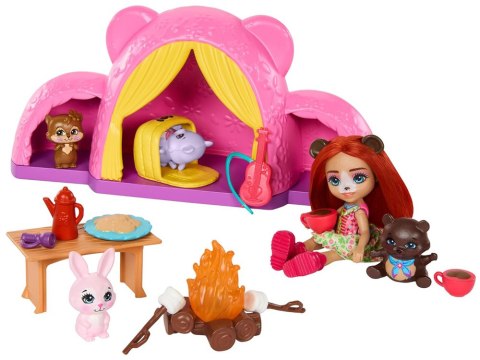 Enchantimals zestaw wycieczka pod namiot kemping lalka miś ZA5995 Enchantimals zestaw wycieczka pod namiot kemping lalka miś ZA5995