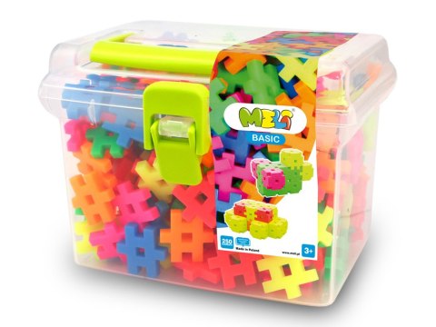 Klocki WAFLE MEli Basic Neon Travel Box 250 50090 ZA5665 Klocki WAFLE MEli Basic Neon Travel Box 250 50090 ZA5665