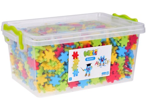 Konstrukcyjne Klocki Wafle Basic Letters1200-elementów z literkami ZA5668