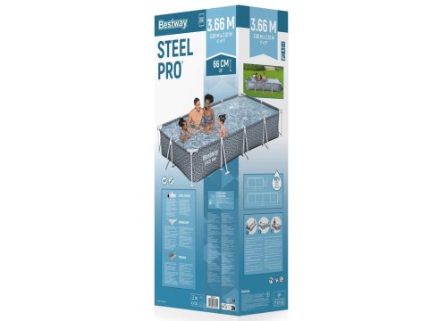 Bestway Basen STELAŻOWY 366x201x66cm 7w1 561FV Bestway Basen STELAŻOWY 366x201x66cm 7w1 561FV