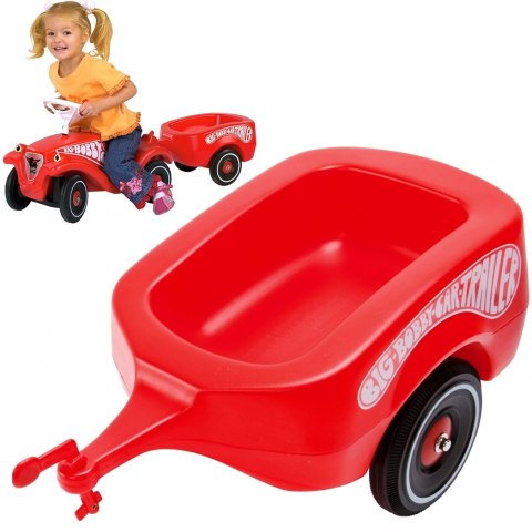 BIG Przyczepka do jeździka Bobby Car czerwona BIG Przyczepka do jeździka Bobby Car czerwona