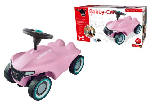BIG Różowy Jeżdzik Pchacz Bobby Car Neo Pink Dla Dzieci BIG Różowy Jeżdzik Pchacz Bobby Car Neo Pink Dla Dzieci