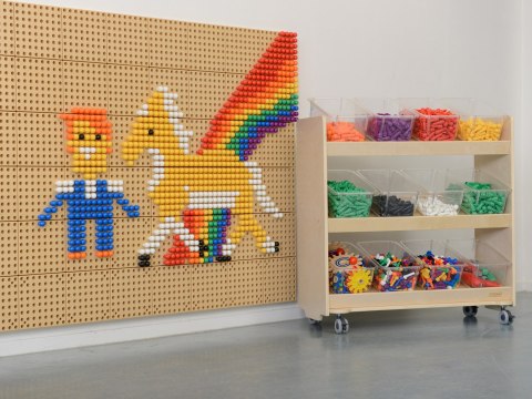 MASTERKIDZ Regał na Kółka - 3 Półki Na Akcesoria Do Tablicy STEM