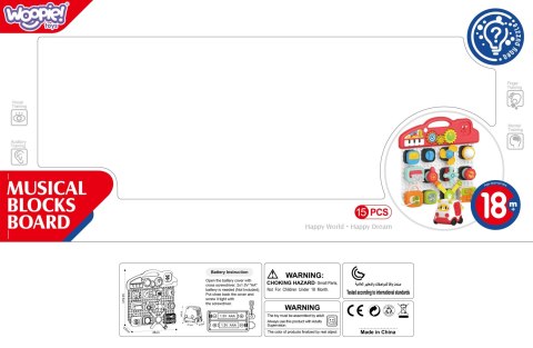 WOOPIE BABY Montessori Tablica Manipulacyjna Kolorowy Panel Aktywności