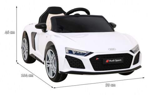 Audi R8 LIFT Samochodzik na akumulator Biały + Pilot Audi R8 LIFT Samochodzik na akumulator Biały + Pilot