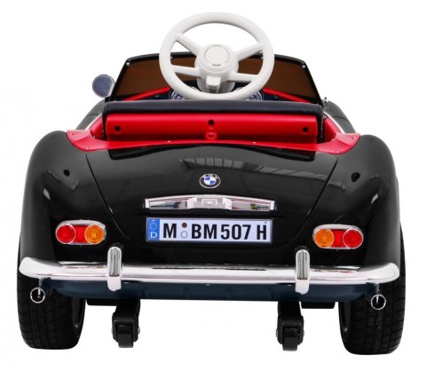 Autko BMW 507 Retro elektryczne dla dzieci Czarny Roadster Autko BMW 507 Retro elektryczne dla dzieci Czarny Roadster