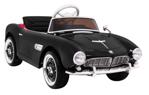 Autko BMW 507 Retro elektryczne dla dzieci Czarny Roadster Autko BMW 507 Retro elektryczne dla dzieci Czarny Roadster