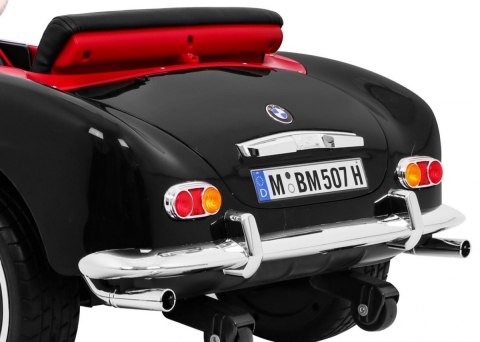 Autko BMW 507 Retro elektryczne dla dzieci Czarny Roadster Autko BMW 507 Retro elektryczne dla dzieci Czarny Roadster