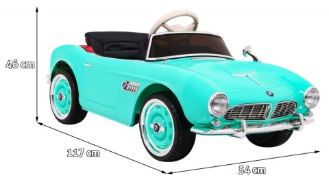 Autko BMW 507 Retro elektryczne dla dzieci Zielony Autko BMW 507 Retro elektryczne dla dzieci Zielony