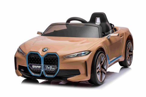 Autko BMW i4 na akumulator dla dzieci Złoty Autko BMW i4 na akumulator dla dzieci Złoty