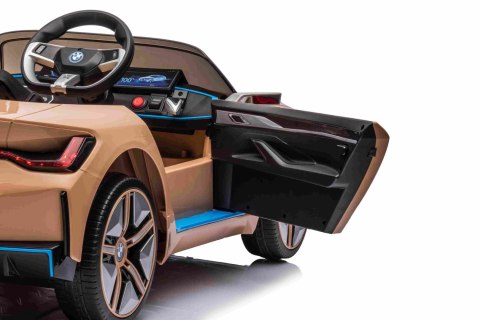Autko BMW i4 na akumulator dla dzieci Złoty Autko BMW i4 na akumulator dla dzieci Złoty