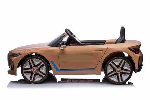 Autko BMW i4 na akumulator dla dzieci Złoty Autko BMW i4 na akumulator dla dzieci Złoty