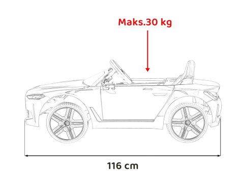 Autko BMW i4 na akumulator dla dzieci Złoty Autko BMW i4 na akumulator dla dzieci Złoty