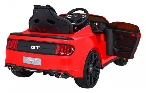 Autko Ford Mustang GT na akumulator dla dzieci Czerwony