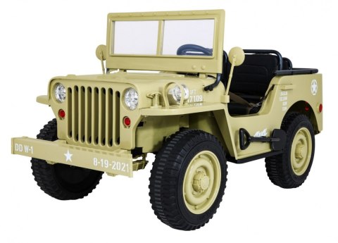Autko Wojskowe Retro dla 3 dzieci Matcha 4x4 Autko Wojskowe Retro dla 3 dzieci Matcha 4x4