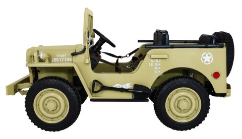 Autko Wojskowe Retro dla 3 dzieci Matcha 4x4 Autko Wojskowe Retro dla 3 dzieci Matcha 4x4