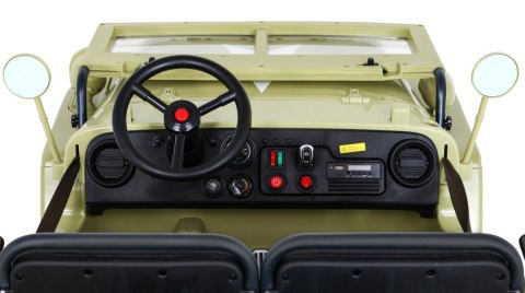 Autko Wojskowe Retro dla 3 dzieci Matcha 4x4 Autko Wojskowe Retro dla 3 dzieci Matcha 4x4