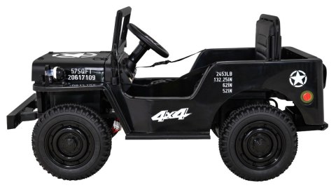 Autko Wojskowe Retro dla dzieci Czarny + Napęd 4x4 Autko Wojskowe Retro dla dzieci Czarny + Napęd 4x4