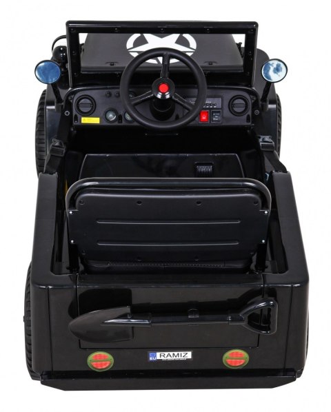 Autko Wojskowe Retro dla dzieci Czarny + Napęd 4x4 Autko Wojskowe Retro dla dzieci Czarny + Napęd 4x4
