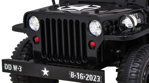 Autko Wojskowe Retro dla dzieci Czarny + Napęd 4x4 Autko Wojskowe Retro dla dzieci Czarny + Napęd 4x4