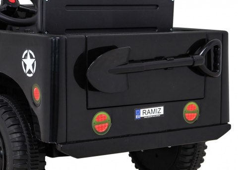 Autko Wojskowe Retro dla dzieci Czarny + Napęd 4x4 Autko Wojskowe Retro dla dzieci Czarny + Napęd 4x4