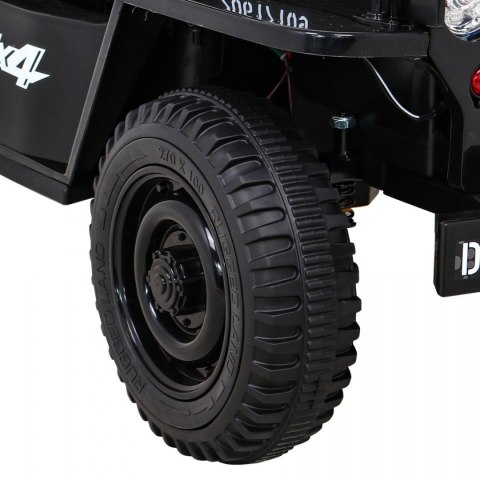 Autko Wojskowe Retro dla dzieci Czarny + Napęd 4x4 Autko Wojskowe Retro dla dzieci Czarny + Napęd 4x4