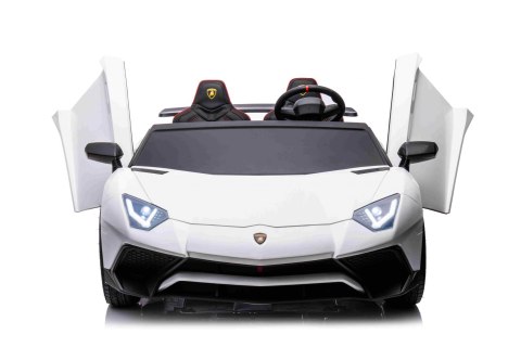 Auto Lamborghini Aventador SV na akumulator dla 2 dzieci Biały Auto Lamborghini Aventador SV na akumulator dla 2 dzieci Biały