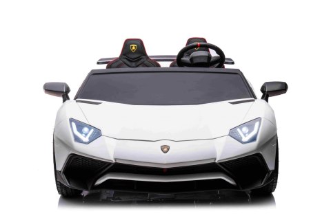 Auto Lamborghini Aventador SV na akumulator dla 2 dzieci Biały Auto Lamborghini Aventador SV na akumulator dla 2 dzieci Biały
