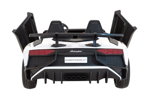 Auto Lamborghini Aventador SV na akumulator dla 2 dzieci Biały Auto Lamborghini Aventador SV na akumulator dla 2 dzieci Biały